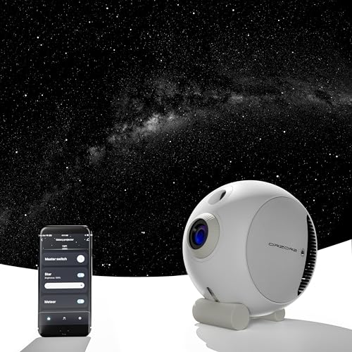 Orzorz Star Projector Plus, Galaxy Night Light，Home Planetarium Ceiling Projector with App Control，Sky Light Bedroom Decor, Realistic Starry Nebula, Planet Presentation Gift for Adults, Kids…