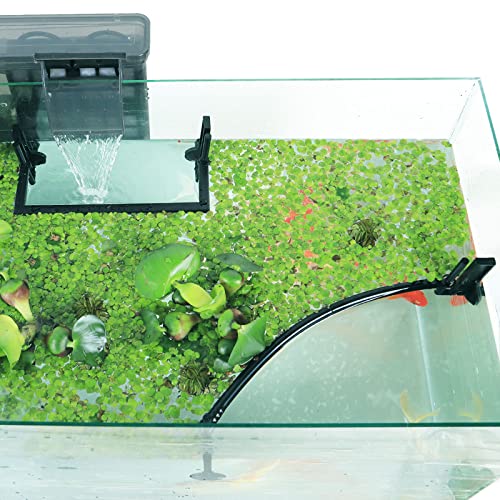 HOZOE Aquarium Floating Plant Corral, Intercepting Floating Plants from Filters and Heaters, Adjustable Height with Water Level, Can Be Used to Framed and Frameless Aquariums. (Combo Pack).