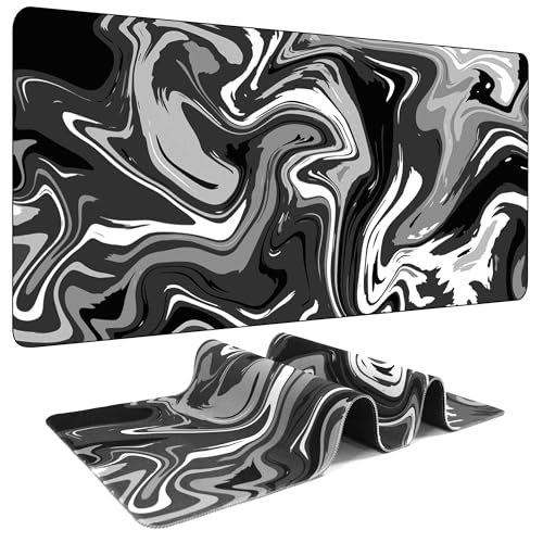 【5 Colors 3 Sizes】Marbled Design Fluid Pattern Gaming Mouse Pad Extended Mouse Pad Laptop Computer Desk Mat for Desktop Desk Protector Mat Office Desk Accessories Gifts - 35.5'L*15.8'W