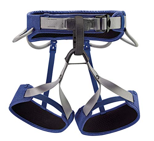 Petzl CORAX LT Unisex Harness - Comfortable, Durable, and Versatile Rock Climbing Harness - Blue - L