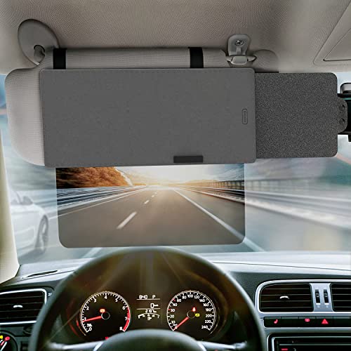 SAILEAD Polarized Car Visor Extender - Universal Sun Visor for Car w/Polycarbonate Lens - Anti-Glare, Car Sun Visor Extender Protects from Sun Glare, Snow Blindness & UV Rays - Translucent