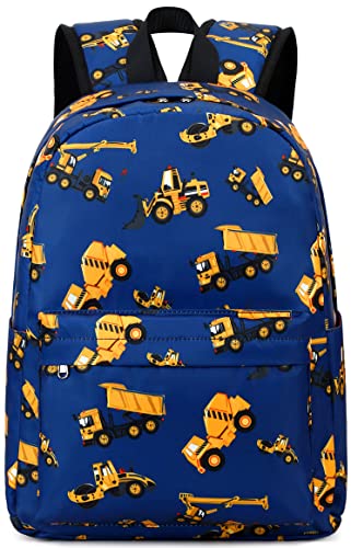 CAMTOP Preschool Backpack for Kids Boys Toddler Backpack Kindergarten School Bookbags (Engineering Navy)