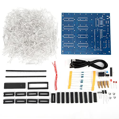 Printed Circuit Boards icubesmart 3D led Cube kit LED Light DIY Kit 3D Printed Circuit Board Stable Printed Parameter for 8 x 8 x 8CM Cubes 17 * 16 * 3