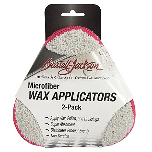 Barrett-Jackson Microfiber Wax and Polish Applicator Pads 5 Inch 2 Pack