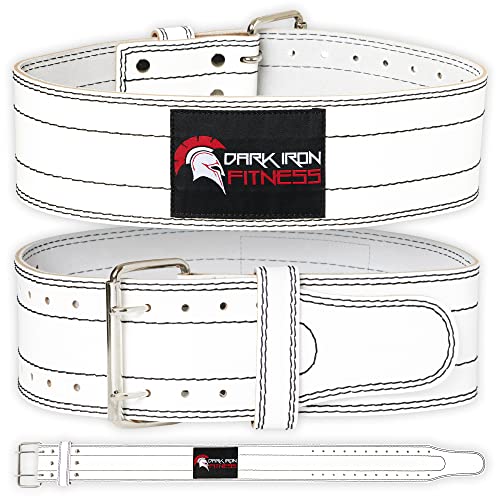 XL Dark Iron Fitness Weight Lifting Belt for Men & Women - 100% Leather Gym Belts for Weightlifting, Powerlifting, Strength Training, Squat or Deadlift Workout up to 600 Lbs﻿