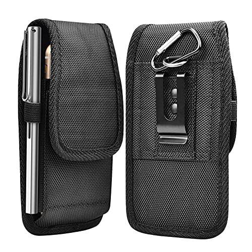 Njjex Cell Phone Holster for iPhone 13 14 Pro Max 12 11 XR 7 8 Samsung Galaxy S22 Ultra S21 S20 S10 S9 Note 20 10 A11 A21 A51 A71 A02S A12 A13 A32 A42 A52 Belt Clip Holster Phone Pouch Carrying Holder
