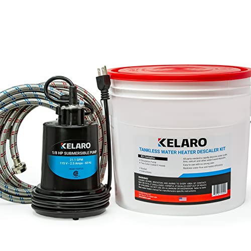 Kelaro Tankless Water Heater Flushing Kit - Just add Vinegar Descaler