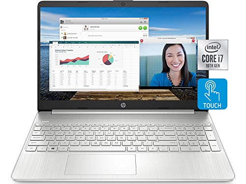 HP Newest Laptop, 15.6' Full HD Touchscreen, Intel Core i7-1165G7, 16GB RAM, 1TB PCIe SSD, Backlit Keyboard, Fingerprint Reader, Webcam, WiFi 5, HDMI, Type-C, Bluetooth, Windows 11 Home, Silver