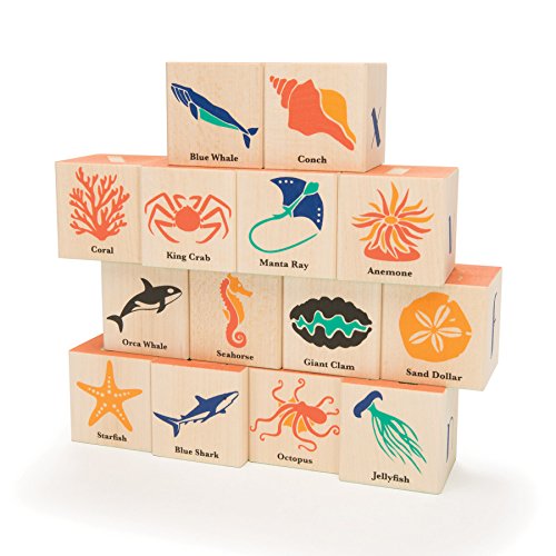 Uncle Goose Ocean Blocks - Made in The USA