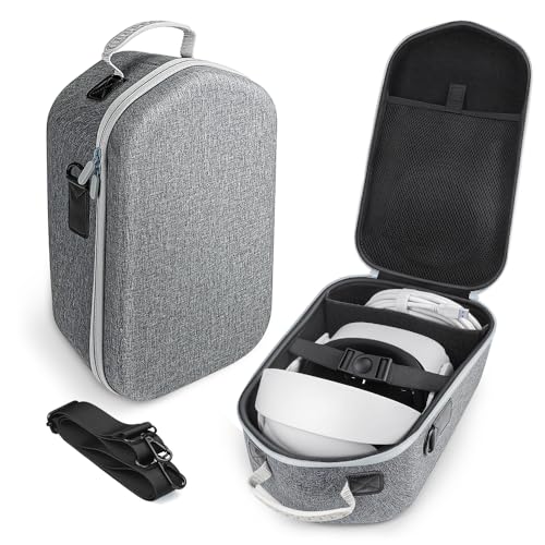 Vimetapro Carrying Case For Oculus Quest 2/Quest 3/PSVR2,Travel Case Storage Bag For For Meta Quest 2 Accessories/Pro Vr Headset With Elite Strap,Touch Controllers And Other Vr Accessories