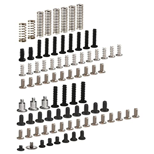 iParto Replacement Screw Set with Spring for Nintendo Switch Console & Joycon Controller Springs Screws Replacement for Nintendo Switch Slide Rail Back Shell Philip's Triwing Head Screws(83pcs)
