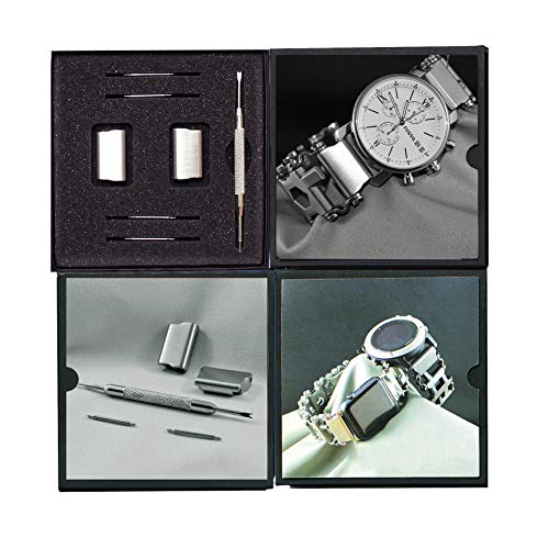 Link- watch adapter compatible with LEATHERMAN TREAD - Stainless Steel (compatible with Apple watch 44mm/ 42mm, Stainless Steel, TREAD)