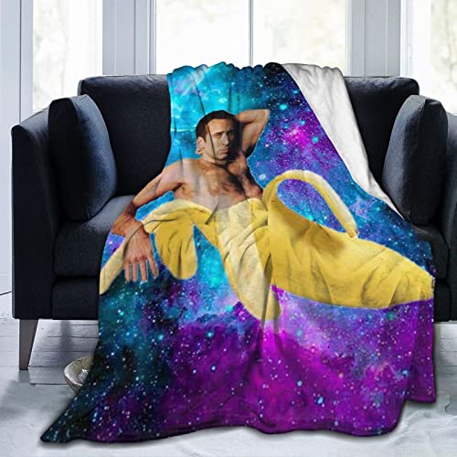 Funny Blanket Super Soft and Thick Four Seasons Anti-Pilling Flannel Throw Blanket Suitable for Sofa Car Bed Camping Adult Kids Keep Warm，50'X40'