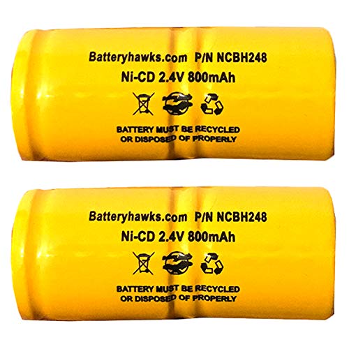 (2 Pack) TIF8806A TIF8900 TIF 405421 TIF-8800 TIF8800A TIF8850 2.4v 800mah Ni-CD Gas Meter Battery Replacement