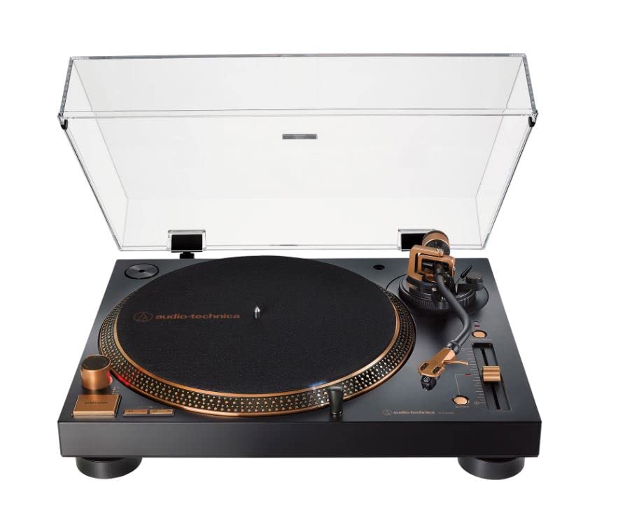 Audio-Technica AT-LP120XUSB-BZ Direct-Drive Turntable (Analog & USB), Fully Manual, Hi-Fi, 3 Speed, Convert Vinyl to Digital, Anti-Skate and Variable Pitch Control