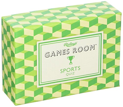 Ridley’s Sports Trivia Card Game – Sports Quiz Game for Kids and Adults – 2+ Players – Includes 140 Unique Questions Cards – Fun Family Game – Makes a Great Gift