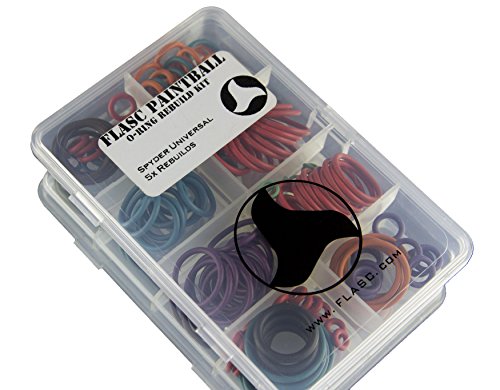 Flasc Paintball Spyder Oring kit with 5X Rebuilds Color Coded