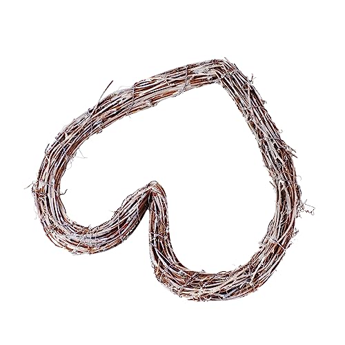 AOKWAWALIY Christmas Vine Circle Rattan Photo Frame Heart Wreath Twig Wreath Crafts Christmas Rattan Reef Artificial Rattan Wreath Rattan Wreath Garland DIY Rattan Circle Branch Wedding