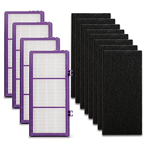 Colorfullfe Performance Plus Filter for Holmes AER1 True Filter, Replacement HAPF300AP-U4, 4 Filter and 8 Carbon Filters