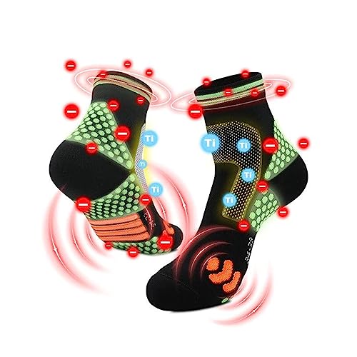 Mandurs HIGHERSOCKS - HIGHERSOCKS 2023 Far Infrared Schorl Titanium Ion Heightening Booster Socks, Higher Socks (1pair,M)
