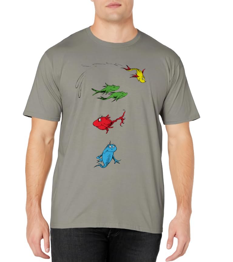 Dr. Seuss One Fish Two Fish Red Fish Blue Fish T-Shirt