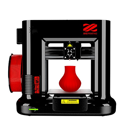 XYZPrinting Da Vinci Mini Wireless 3D Printer fully open source 3D printers printing size 6'x6'x 6' upgradable to print Metallic/Carbon PLA