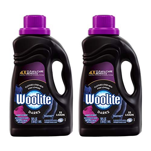 Woolite Dark Care Laundry Detergent, Midnight Breeze Scent, 50 oz/ 33 Loads *Packaging May Vary* (Pack of 2)