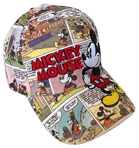 Disney Collections Etc Mickey Mouse Comic Book Print Snapback Baseball Hat