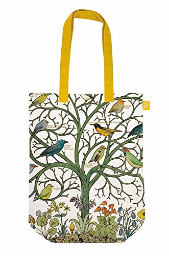Museums & Galleries V&A (Victoria & Albert) Museum Birds of Many Climes by C.F.A. Voysey Organic Cotton Canvas Tote Bag Multicolor
