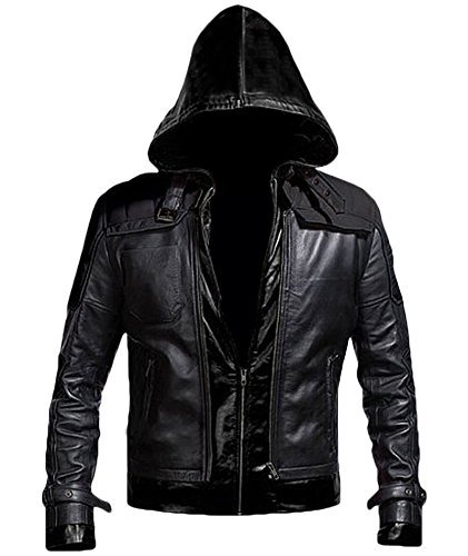 Arkham Knight Red Hood Jason Todd Hoodie Jacket (Medium, Black)