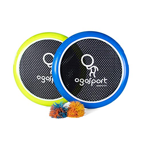 OgoDisk XS Disc Set with 2 OgoSoft Balls - 12 Inch Bouncy Disk Toy for Outdoors, Lawn & Pool - Throw, Toss & Catch Game - Kids & Adults 8+
