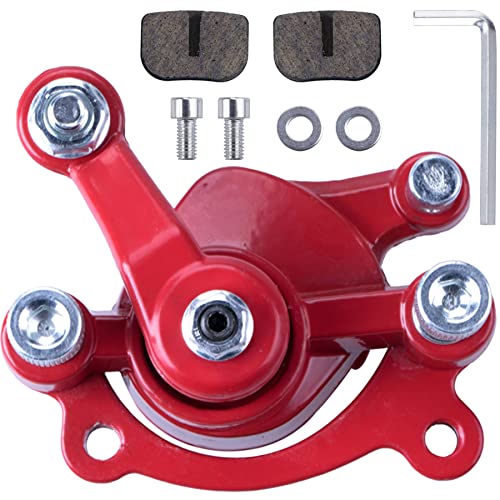 MWMNUN Rear Disc Brake Caliper with Brake Pads Compatible with Predator 212 Moto MM-B80 80CC 2.5HP MM-B105 Motovox MBX10 MBX11 MBX12 Mini Dirt Bike Classic 47cc 49cc Pocket Bike Stand Up Goped Scooter