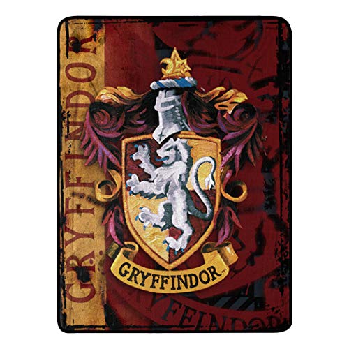 Northwest Harry Potter Micro Raschel Throw Blanket, 46' x 60', Battle Flag