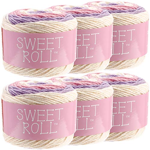 Premier Yarns Sweet Roll Yarn 6/Pk, Birthday Cake 6 Pack