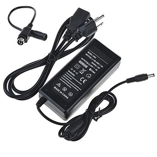 SLLEA 4-Pin AC/DC Adapter for Crossover 27QHD 27QHD-P IPS QHD 27 LED Back Light Monitor Power Supply Cord Cable PS Charger Mains PSU with 4 Prong Connector