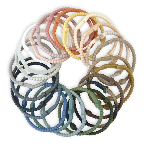 Ryan & Rose Jesus Bracelets - Cross Silicone Bracelet (Landscape (25 Pack), Medium)