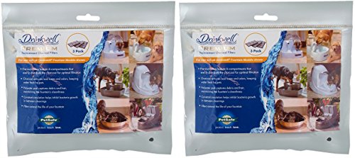 PetSafe Drinkwell Premium Carbon Replacement Filters Size:Pack of 6
