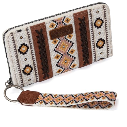 Montana West × Wrangler Wristlet Western Wallet Boho Aztec Credit Card Holder for Women WG2202-W006CF