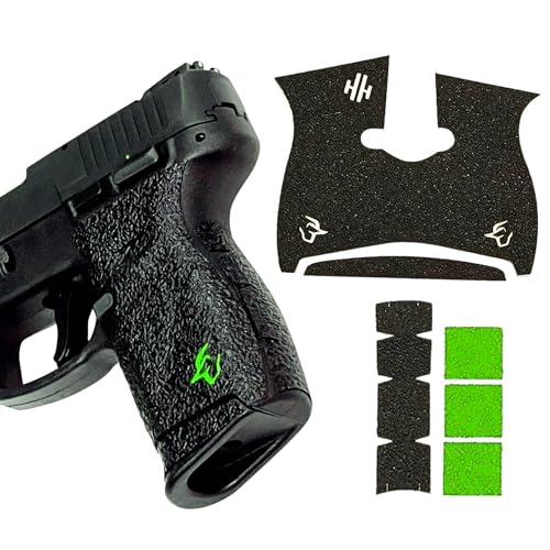 Handleitgrips Gun Grip Tape Compatible with Taurus G2C - Black Textured Rubber Pistol Grip Tape with Green Insert, Easy Installation, Gun Parts & Accessories, Veteran Owned, Made in The USA
