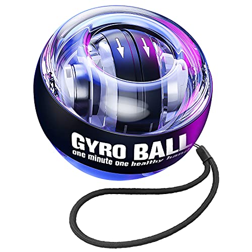 JIN BD Wrist Trainer Ball Auto-Start Strengthener Gyroscopic Forearm Exerciser Gyro for Strengthen Arms, Fingers, Bones and Muscles