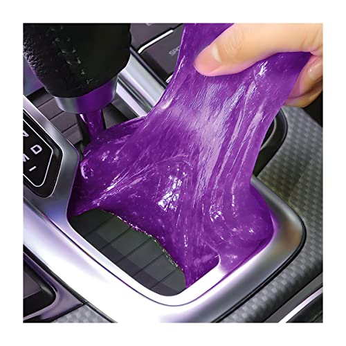 Moly Magnolia Cleaning Gel for Car, Auto Detailing Tools Car Interior Cleaner Putty, Dust Cleaning Mud Removal, Putty Cleaning Keyboard Cleaner for PC Laptop Keyboard Tablet Air Vents Camera (Purple)