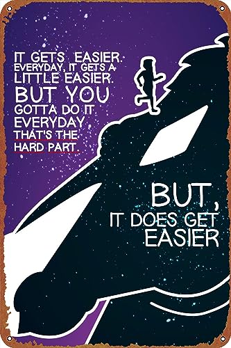 KIVYYB Quotes Bojack Horseman Anime Poster Metal Plaque Tin Sign,Vintage Metal Pub Club Cafe bar Home Wall Art Decoration Poster Retro 8x12 inches