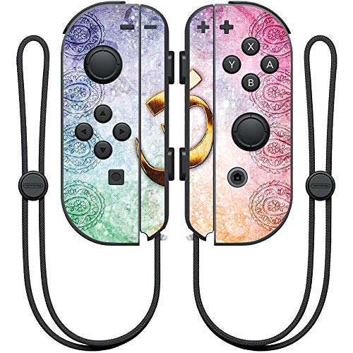 MightySkins Skin Compatible with Nintendo Joy-Con Controller - Rainbow Ohm | Protective, Durable, and Unique Vinyl Decal wrap Cover | Easy to Apply, Remove, and Change Styles | Made in The USA