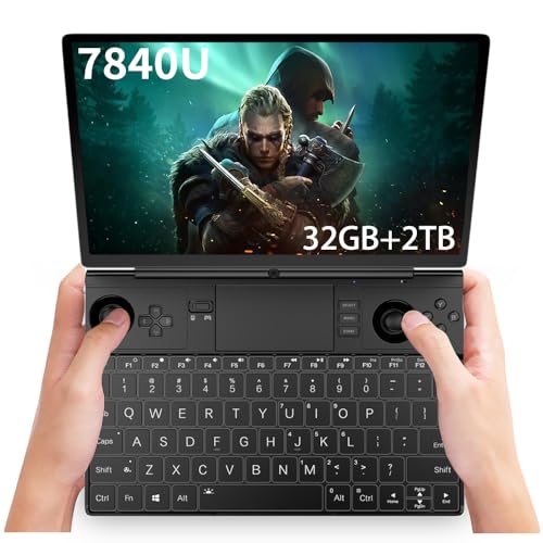 GPD Win Max 2 2023 [AMD Ryzen 7 7840U-32GB+2TB] 10.1 Inches Mini Handheld Win 11 PC Video Game Console Gameplayer 1920X1200 Touchscreen Laptop Tablet PC 1TB M.2 SSD Storage