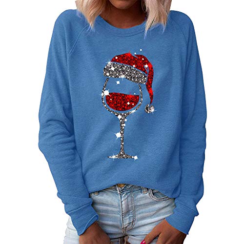 Christmas Womens Graphic Printed Hoodies Sweaters for Women Long Sleeve Fashion Casual Oversized Sweatshirts Tunic Tops