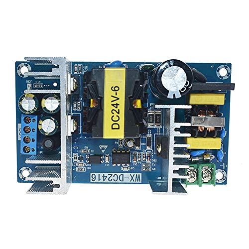 Dasiter AC-DC Buck Converter AC 100-240V to DC 24V 6A Step-Down Converter Module 150W Isolation Switching Power Supply Module SMPS Power Converter (24V 6A 150W)