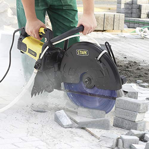 Stark 3200W Electric 16' Concrete Cutter Saw Circular Wet/Dry Guide Roller w/Water Line Attachment (Blade not Included) Cut Off Saw, Demo Saw, Disc Cutter, Power Cutter