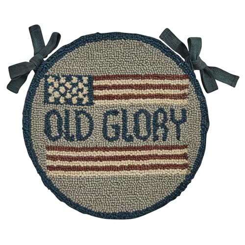 Park Designs Old Glory Hooked Chair Pad