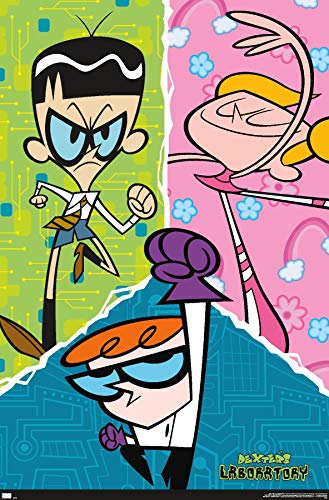 Trends International Dexter's Laboratory-Group Wall Poster, 22.375' x 34', Premium Unframed Version