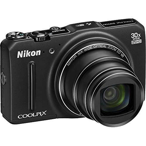 Nikon COOLPIX S9700 16.0 MP Wi-Fi Digital Camera with 30x Zoom NIKKOR Lens, GPS, and Full HD 1080p Video (Black) (Renewed)